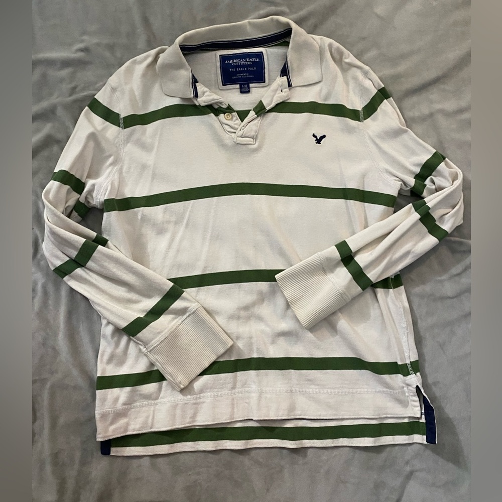 American Eagle Men’s Large long sleeved polo